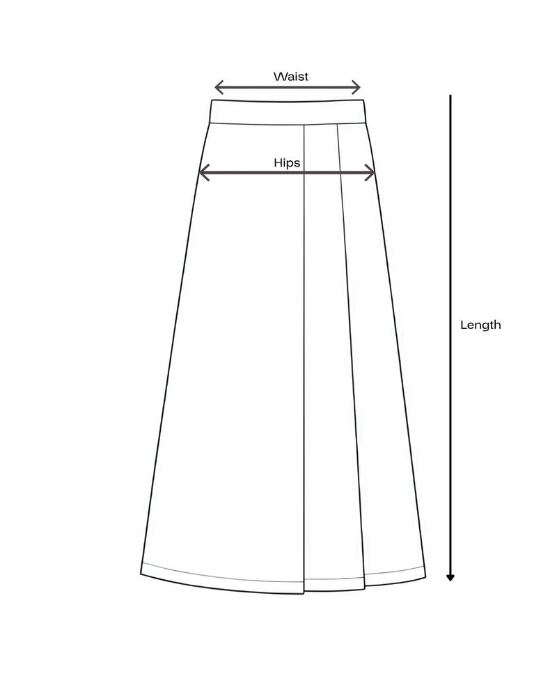 Pleated Skirt measurements