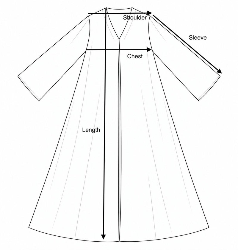 Twill Dress 2.0 measurements diagram
